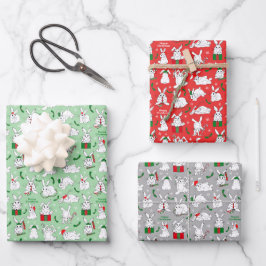 Hoja De Papel De Regalo Navidades Bunnies