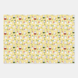 Hoja De Papel De Regalo Navidades Bunnies