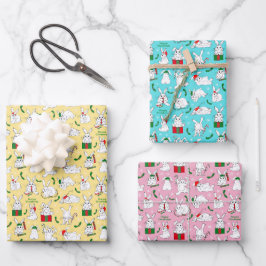 Hoja De Papel De Regalo Navidades Bunnies