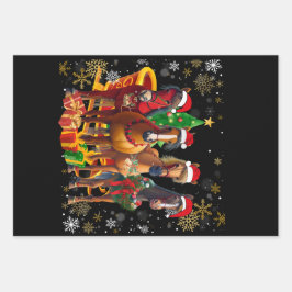 Hoja De Papel De Regalo Navidades Caballo Lover