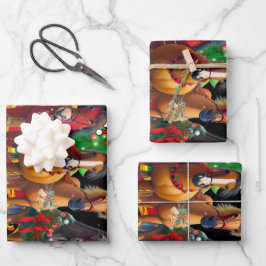 Hoja De Papel De Regalo Navidades Caballo Lover