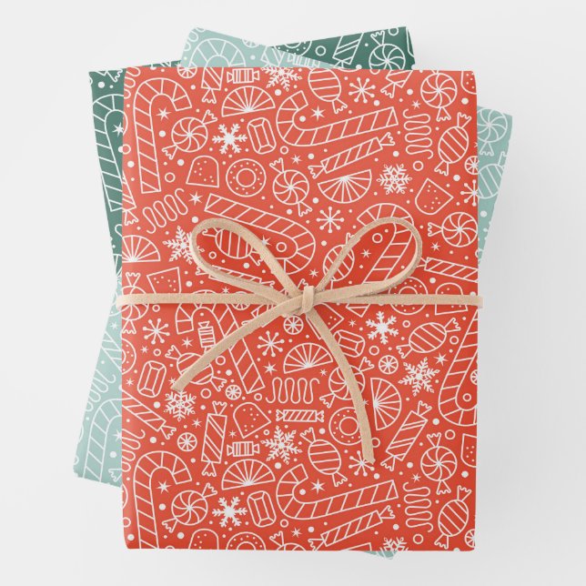 Hoja De Papel De Regalo Navidades Candy (In situ)