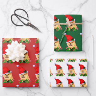 Hoja De Papel De Regalo Navidades Chow Chow