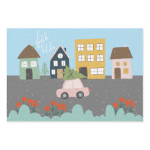 Navidades Ciudad Fa la la la Lights Stockings