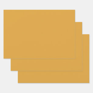 Hoja De Papel De Regalo Navidades Clásicos Oro Caer Color sólido invernal