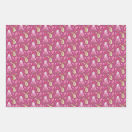 Hoja De Papel De Regalo Navidades Con Guantes