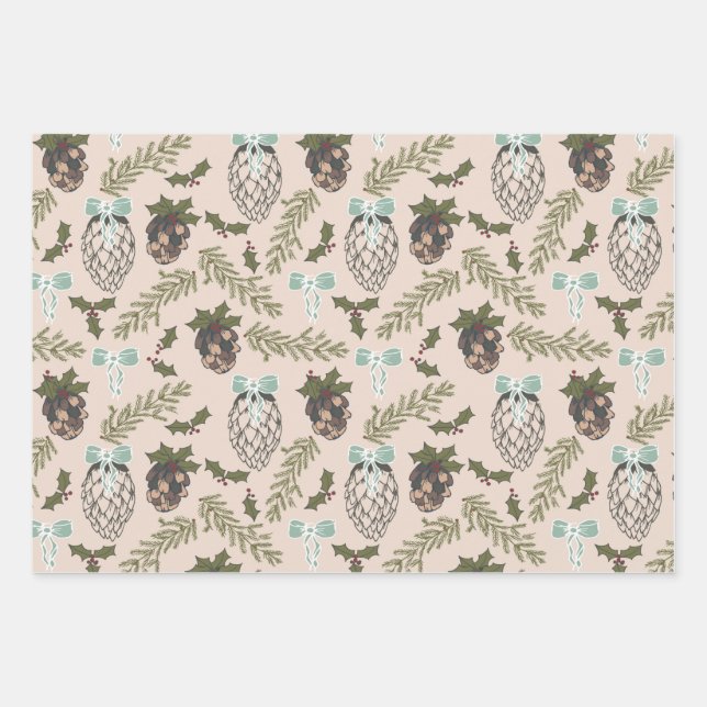 Hoja De Papel De Regalo Navidades Cone (Anverso)