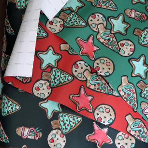 Hoja De Papel De Regalo Navidades Cookies Fiesta decorador de cookies de N