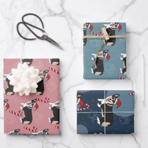 Hoja De Papel De Regalo Navidades Corgi