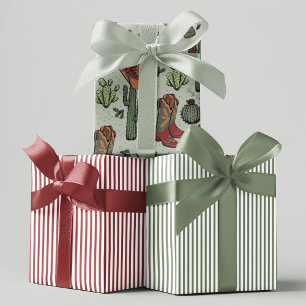 Hoja De Papel De Regalo Navidades Country Cowboy Howdy