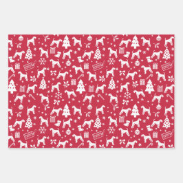 Hoja De Papel De Regalo Navidades de Airedale Terrier
