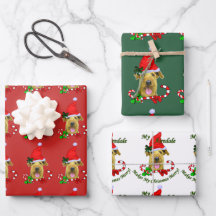 Navidades de Airedale Terrier Santa Hat