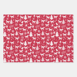 Hoja De Papel De Regalo Navidades de Alaskan Klee Kai