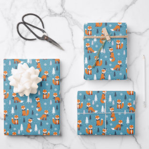 Hoja De Papel De Regalo navidades de baldosas festivas
