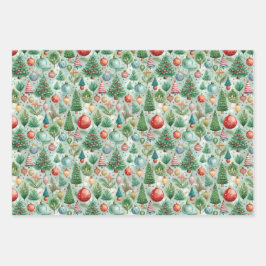 Hoja De Papel De Regalo Navidades de bonito Pastel