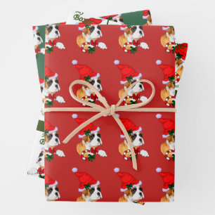 Hoja De Papel De Regalo Navidades de Boxer Dog