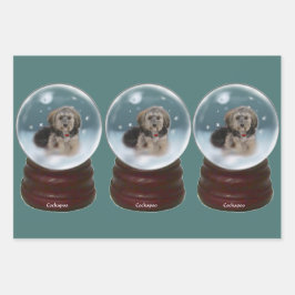 Hoja De Papel De Regalo Navidades de Cockapoo