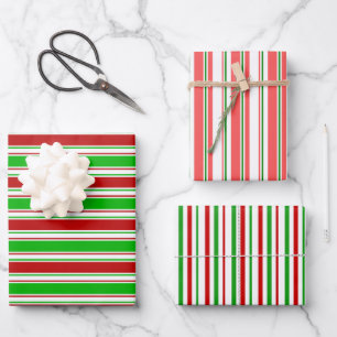 Hoja De Papel De Regalo Navidades de colores verdes, blancos, rojos divert
