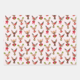 Hoja De Papel De Regalo Navidades de Coquette Reno Preppy