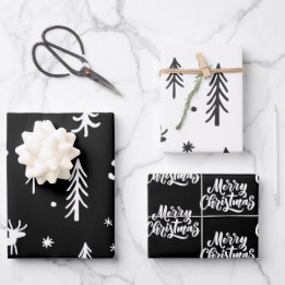 Hoja De Papel De Regalo Navidades de corte Ilustracion patrón simple