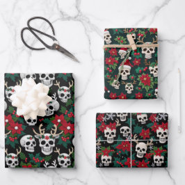 Hoja De Papel De Regalo Navidades De Crochet Crecen Con Poinsettias