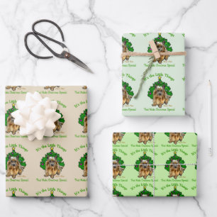 Hoja De Papel De Regalo Navidades de Cute Norwich Terrier