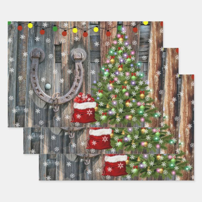 Hoja De Papel De Regalo Navidades de Enseñanza del País (Set)