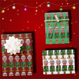 Hoja De Papel De Regalo Navidades de Face Face Face Personalizado Personal