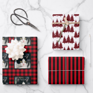 Hoja De Papel De Regalo Navidades de fotografía de Mascotas de control de 