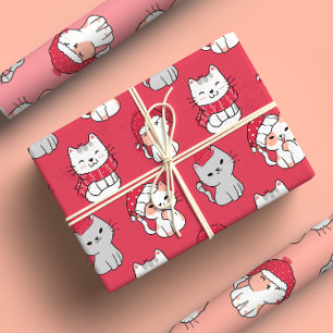 Hoja De Papel De Regalo Navidades de gatos de Personalizados extravagantes
