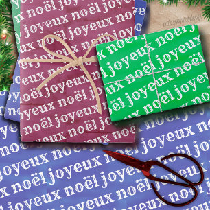 Hoja De Papel De Regalo Navidades de Joyeux Noël