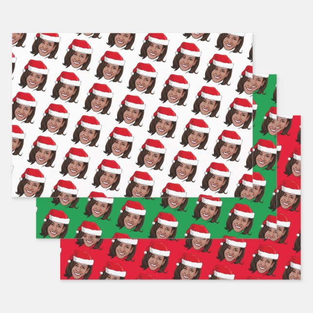Hoja De Papel De Regalo Navidades de Kamala Harris (Set)