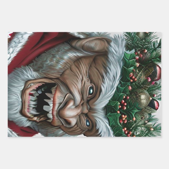 Hoja De Papel De Regalo Navidades de Krampus Jigsaw Puzzle Postcard Food L (Anverso)
