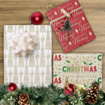Navidades de la tipografía metálica Faux Gold Samp