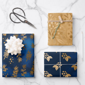 Hoja De Papel De Regalo Navidades de Mistletoe Noche Silenciosa Envolver p