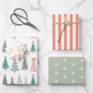 Hoja De Papel De Regalo Navidades de noel de color de Navidad