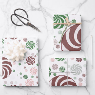 Hoja De Papel De Regalo Navidades de patrones pretzel
