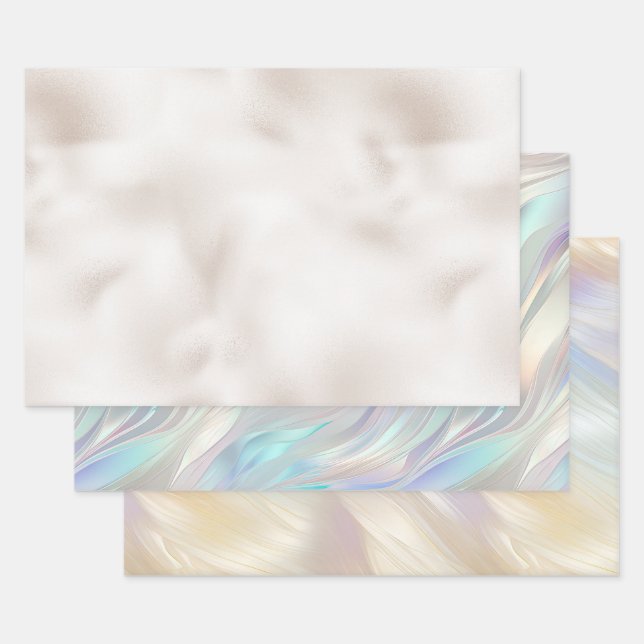 Hoja De Papel De Regalo Navidades de Pearl White (Set)