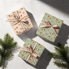 Hoja De Papel De Regalo Navidades de perro de Dachshund Chequboard Sweater