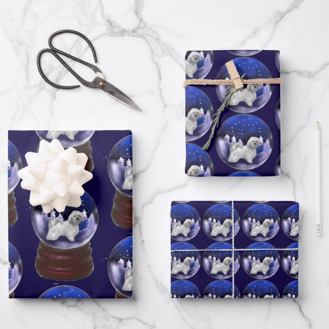 Hoja De Papel De Regalo Navidades de Perro de La Habana (Anverso)