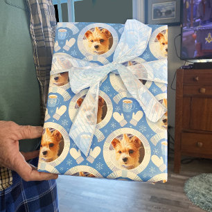 Hoja De Papel De Regalo Navidades de puntos de control de búfalo foto de m