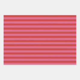 Hoja De Papel De Regalo Navidades de rayas brillantes rojas