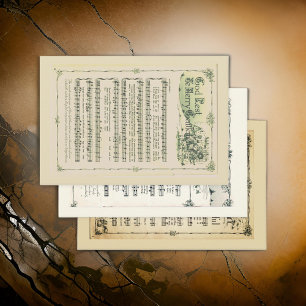 Hoja De Papel De Regalo Navidades de Sheet Music Melody   Ajuste de regalo
