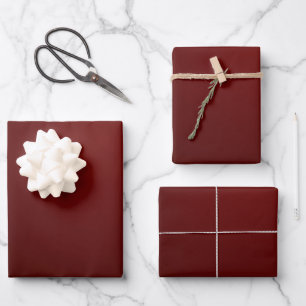 Hoja De Papel De Regalo Navidades de vacaciones arándano rojo oscuro satur