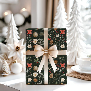 Hoja De Papel De Regalo Navidades del Festival Botánico de Invierno
