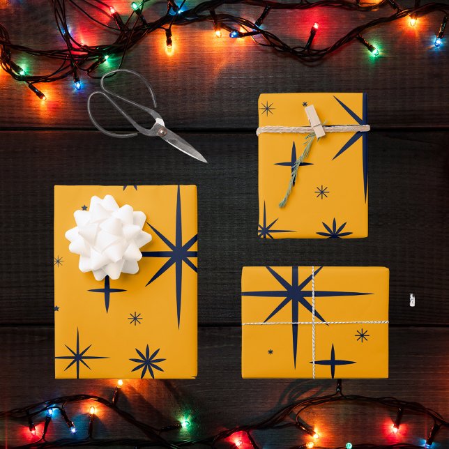 Hoja De Papel De Regalo Navidades del patrón abstracto moderno de época (Subido por el creador)