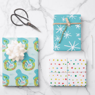 Hoja De Papel De Regalo Navidades del pulpo graciosos