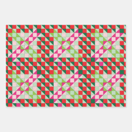 Hoja De Papel De Regalo Navidades del trabajo en grupo