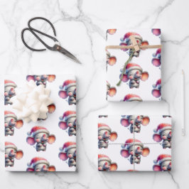 Hoja De Papel De Regalo Navidades divertidos Elefante