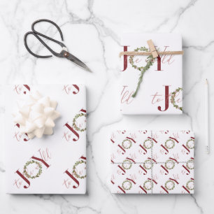 Hoja De Papel De Regalo Navidades elegantes disfrutan de la guerra mundial
